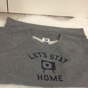 Let’s Stay Home Sweatshirt! Size Small